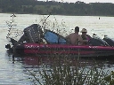 Ken and Tira in boat