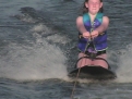 Heather on knee-board